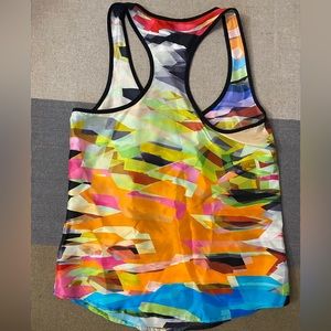 Trina Turk Silk Tank  - multicolor design - P petite  XS
